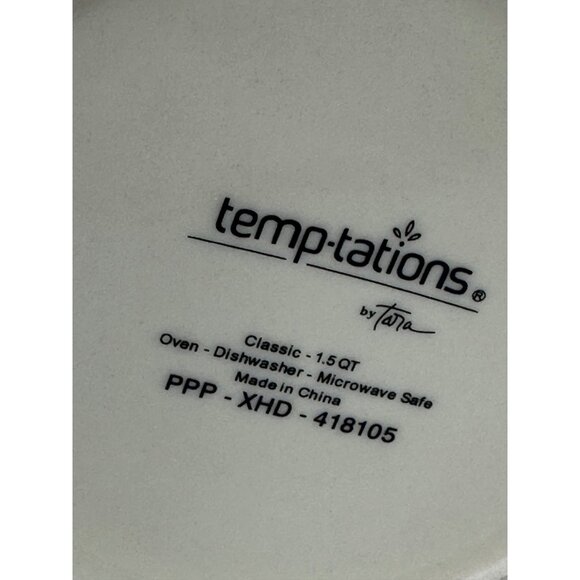 Temp-tations 1.5QT Pitcher Old World Poinsettia Holiday Stoneware 8.5"x8" Retro - Picture 7 of 8